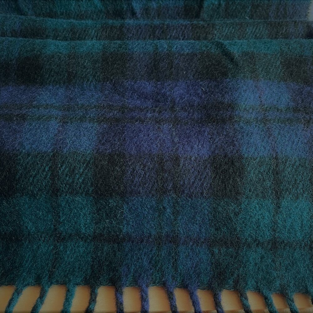James Pringle Weavers Black Watch Acrylic Scarf, Made in Scotland